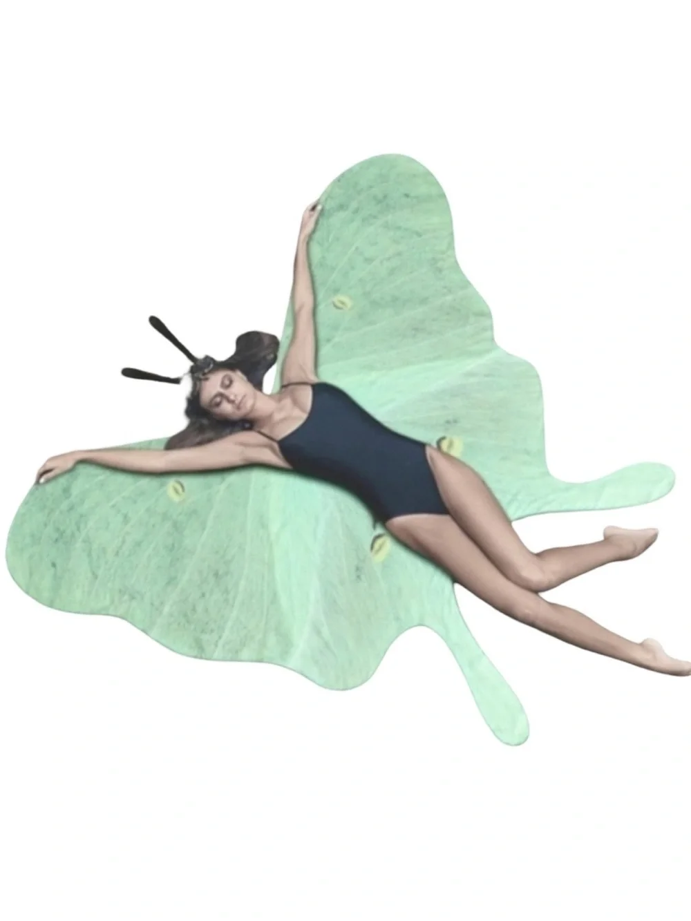 Mint Green Luna Moth Festival Butterfly Costume Set Fairy Wings Butterflies